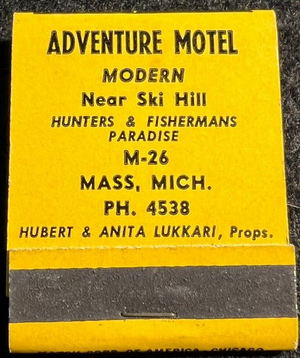 Adventure Motel - Matchbook